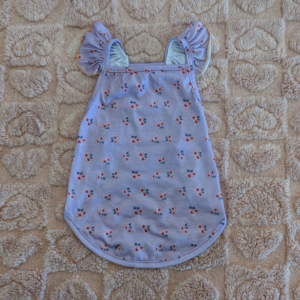 2/$10 🐾 New Size Large Floral Dog Dress - Purple 🐾